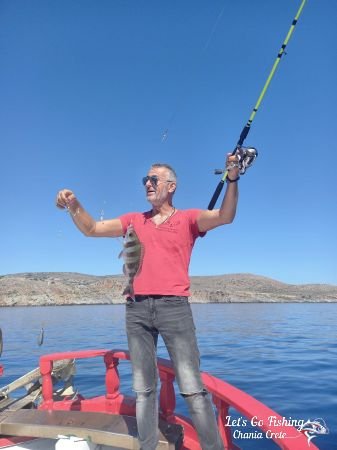 Let's Go Fishing, Crete. Fishing Trips. Cheap Activities in Crete. Cahnia Activities. What to do in Crete