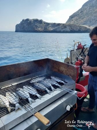 Let's Go Fishing in Crete, Greece. Chania fishing trips. Catch fresh fish this summer!
